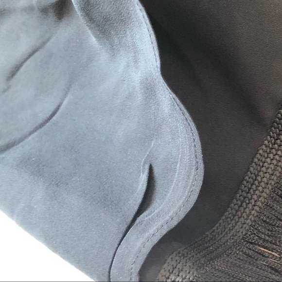 NWT CAMI NYC The Fringe Dress In Black Silk Size S - Picture 12 of 16